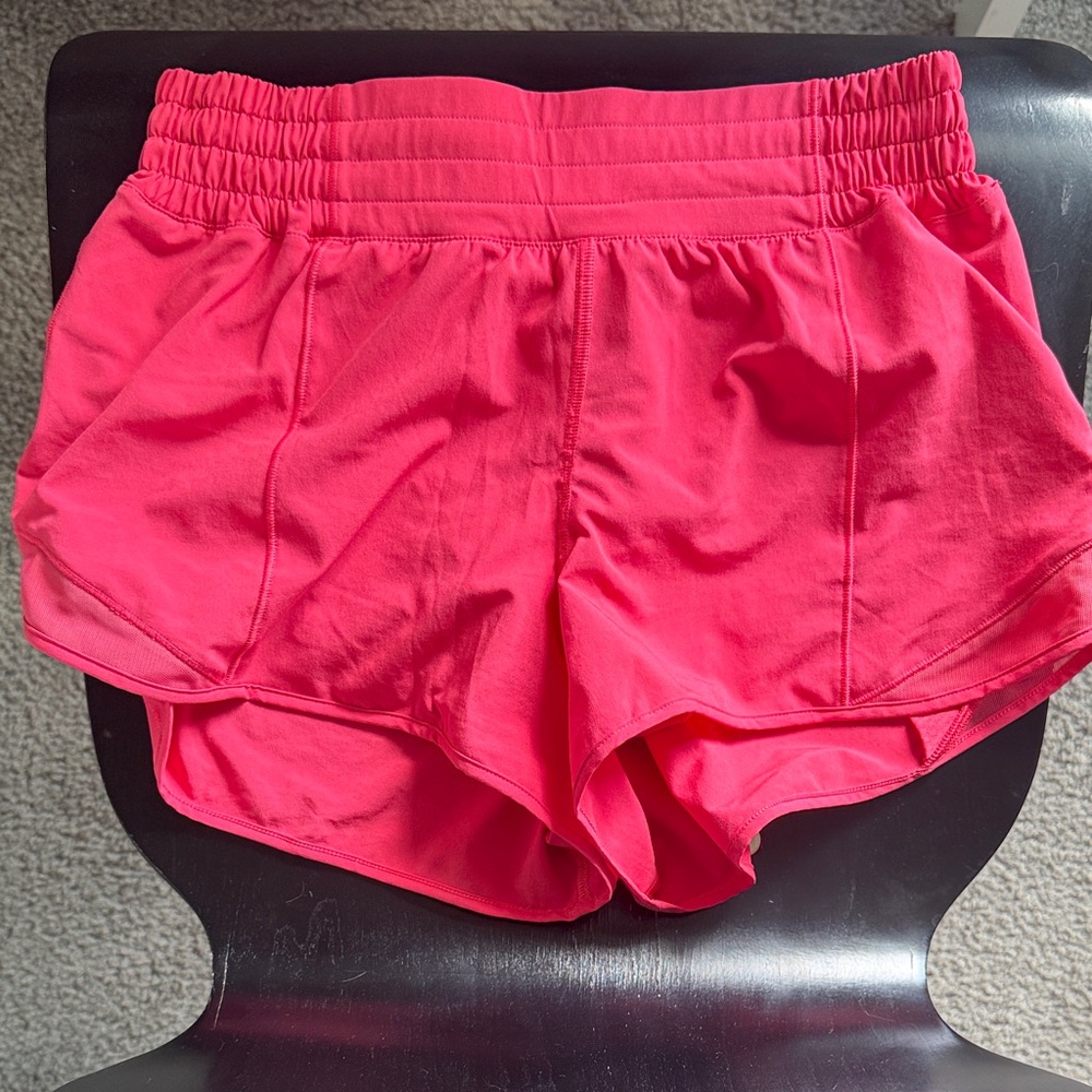 Lululemon Pink Hotty Hot High Rise Shorts Size 6